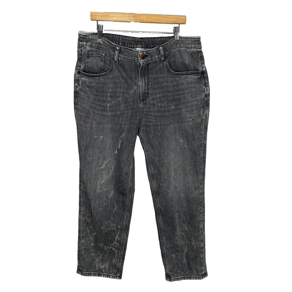 Chico's Womens High Rise Straight Leg Crop Denim Jeans Size 2R Or US 12/14